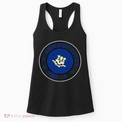 Connecticut State Flag Circle Women's Tank Top