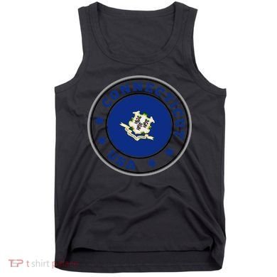 Connecticut State Flag Circle Tank Top