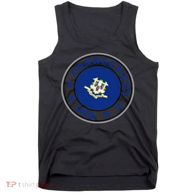 Connecticut State Flag Circle Tank Top