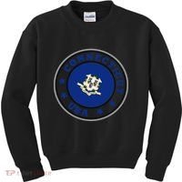 Connecticut State Flag Circle Kids Sweatshirt thumb 0