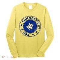 Connecticut State Flag Circle Long Sleeve Shirt thumb 0