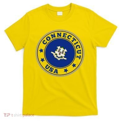 Connecticut State Flag Circle T-Shirt