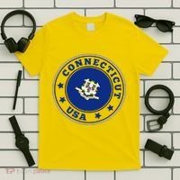 Connecticut State Flag Circle T-Shirt thumb 5