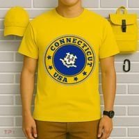 Connecticut State Flag Circle T-Shirt thumb 6