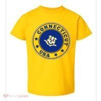 Connecticut State Flag Circle Toddler T-Shirt thumb 0