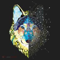 Constellation Pixel Wolf Tumbler thumb 3