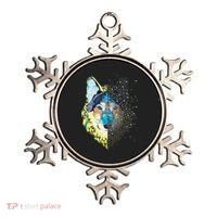 Constellation Pixel Wolf Ornament thumb 0