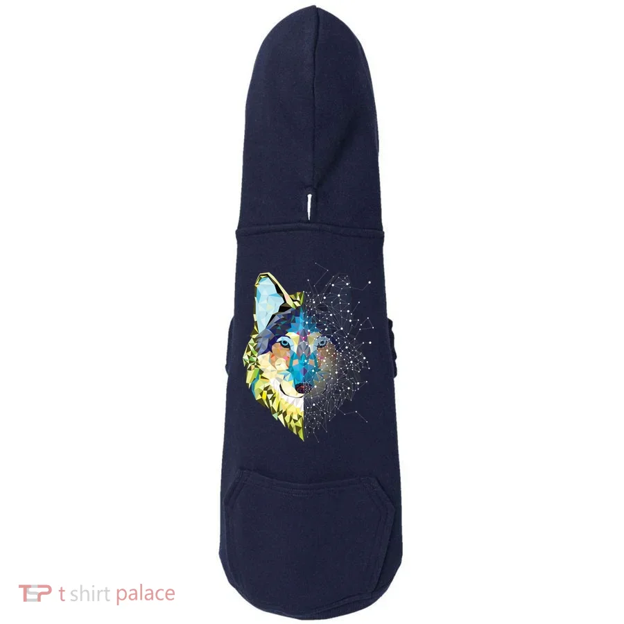 Constellation Pixel Wolf Doddie Hoodie