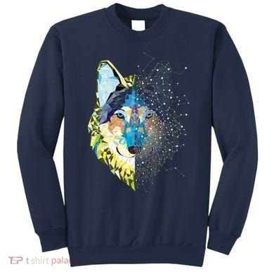 Constellation Pixel Wolf Sweatshirt