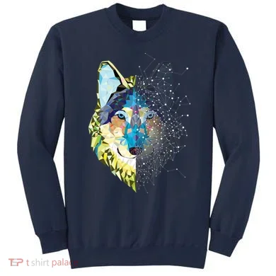 Constellation Pixel Wolf Sweatshirt