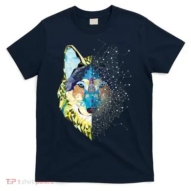 Constellation Pixel Wolf T-Shirt