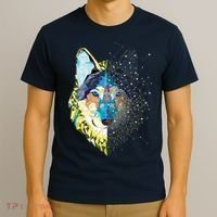 Constellation Pixel Wolf T-Shirt thumb 3