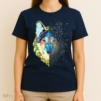 Constellation Pixel Wolf T-Shirt thumb 4