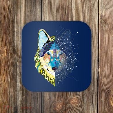 Constellation Pixel Wolf Coaster