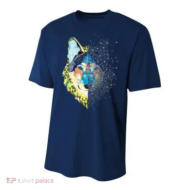 Constellation Pixel Wolf Youth Performance Sprint T-Shirt