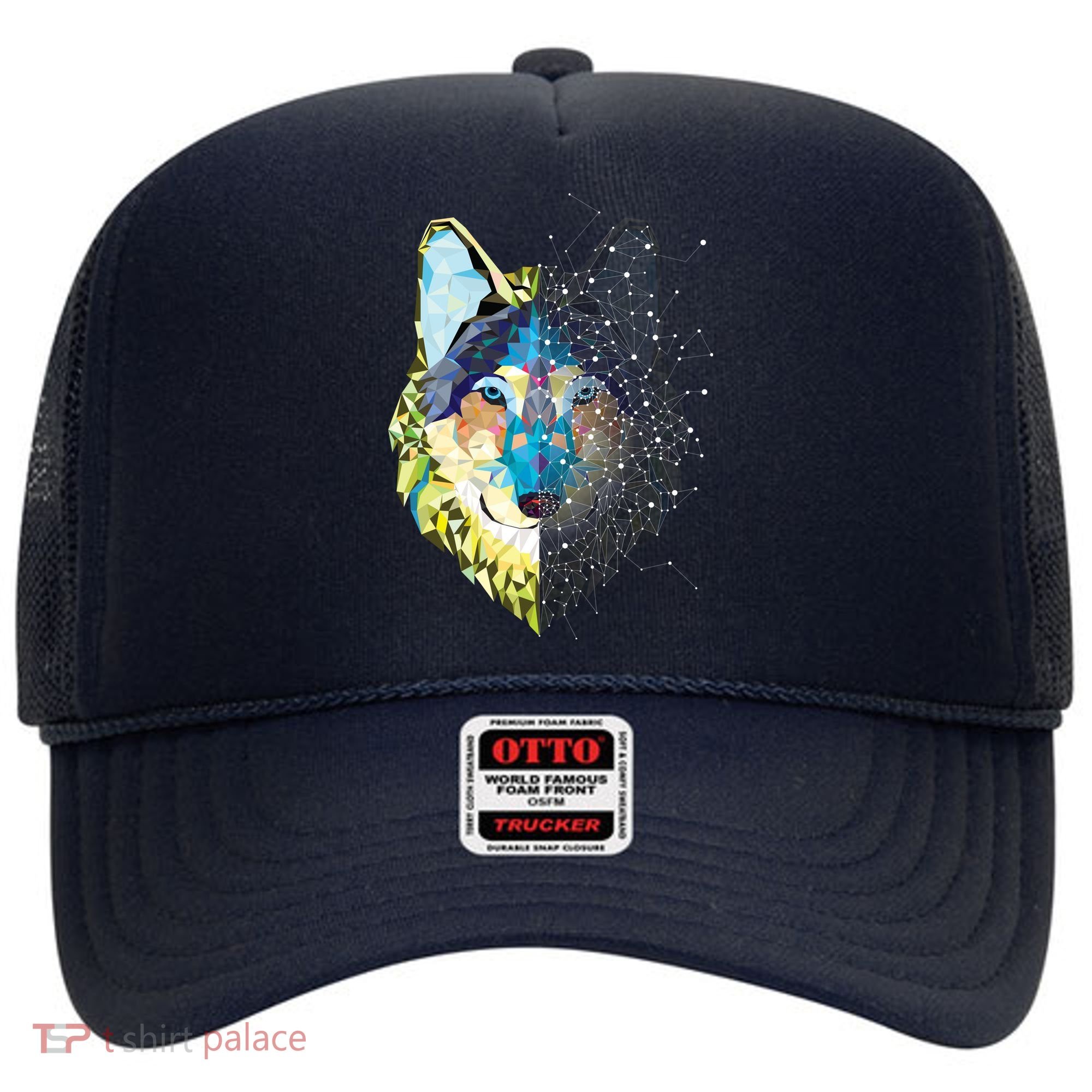 Constellation Pixel Wolf Hat