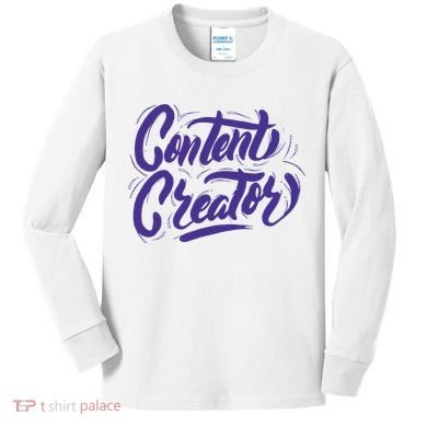 Content Creator Kids Long Sleeve Shirt