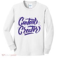 Content Creator Kids Long Sleeve Shirt thumb 0
