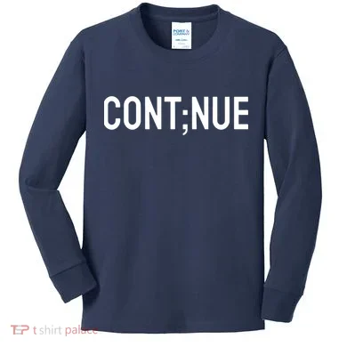 Continue Suicide Prevention Kids Long Sleeve Shirt