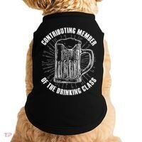 Contributing Member Of The Drinking Class Doggie Tank thumb 0