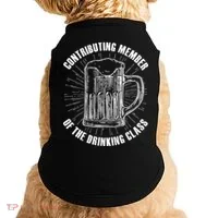 Contributing Member Of The Drinking Class Doggie Tank thumb 0