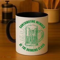 Contributing Member Of The Drinking Class Coffee Mug thumb 4