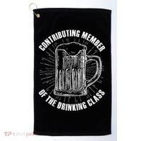 Contributing Member Of The Drinking Class Golf Towel thumb 0