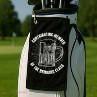 Contributing Member Of The Drinking Class Golf Towel thumb 2