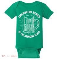 Contributing Member Of The Drinking Class Baby Bodysuit thumb 0
