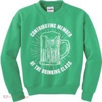 Contributing Member Of The Drinking Class Kids Sweatshirt thumb 0