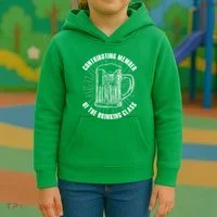 Contributing Member Of The Drinking Class Kids Hoodie thumb 3
