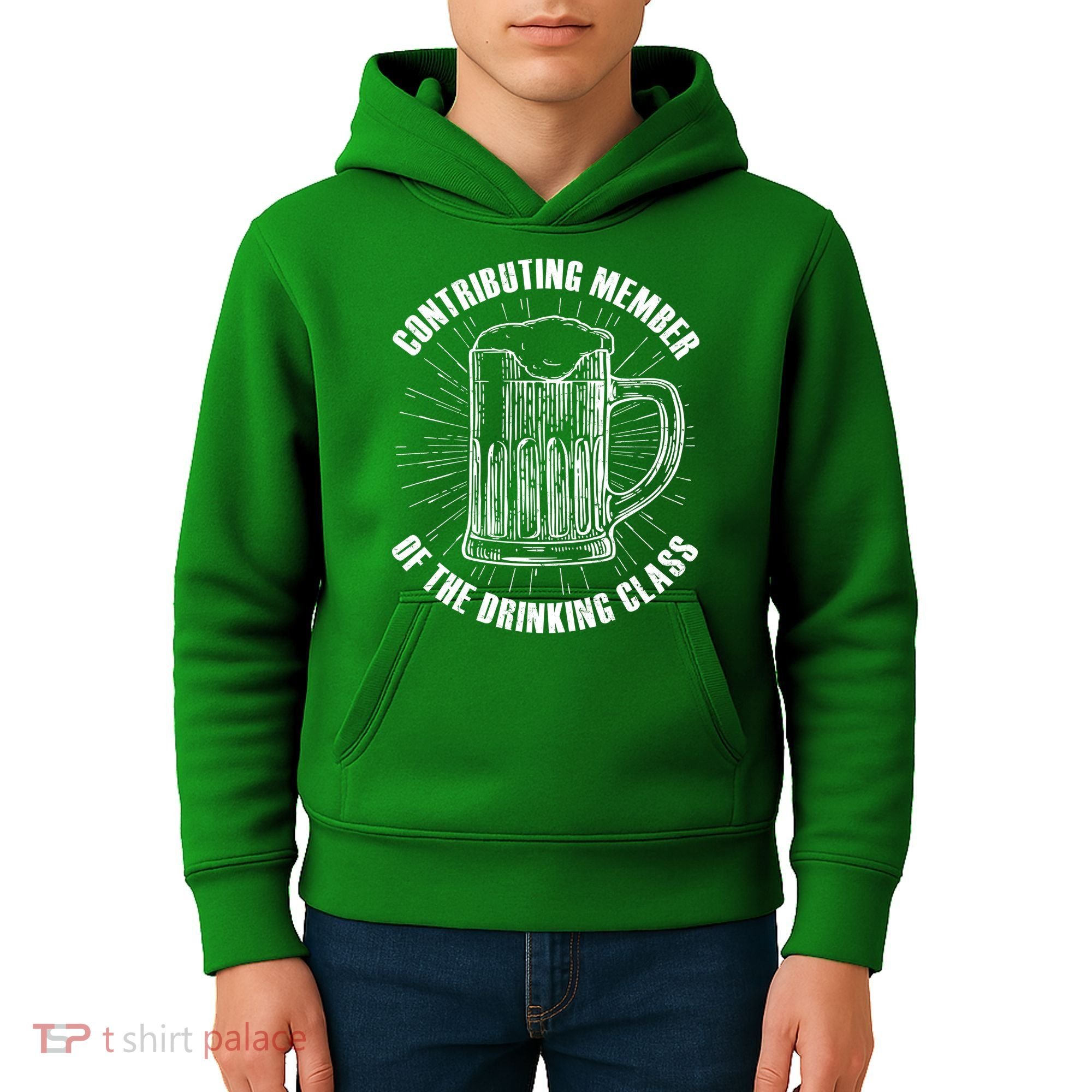 Contributing Member Of The Drinking Class Kids Hoodie