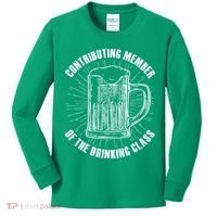 Contributing Member Of The Drinking Class Kids Long Sleeve Shirt thumb 0