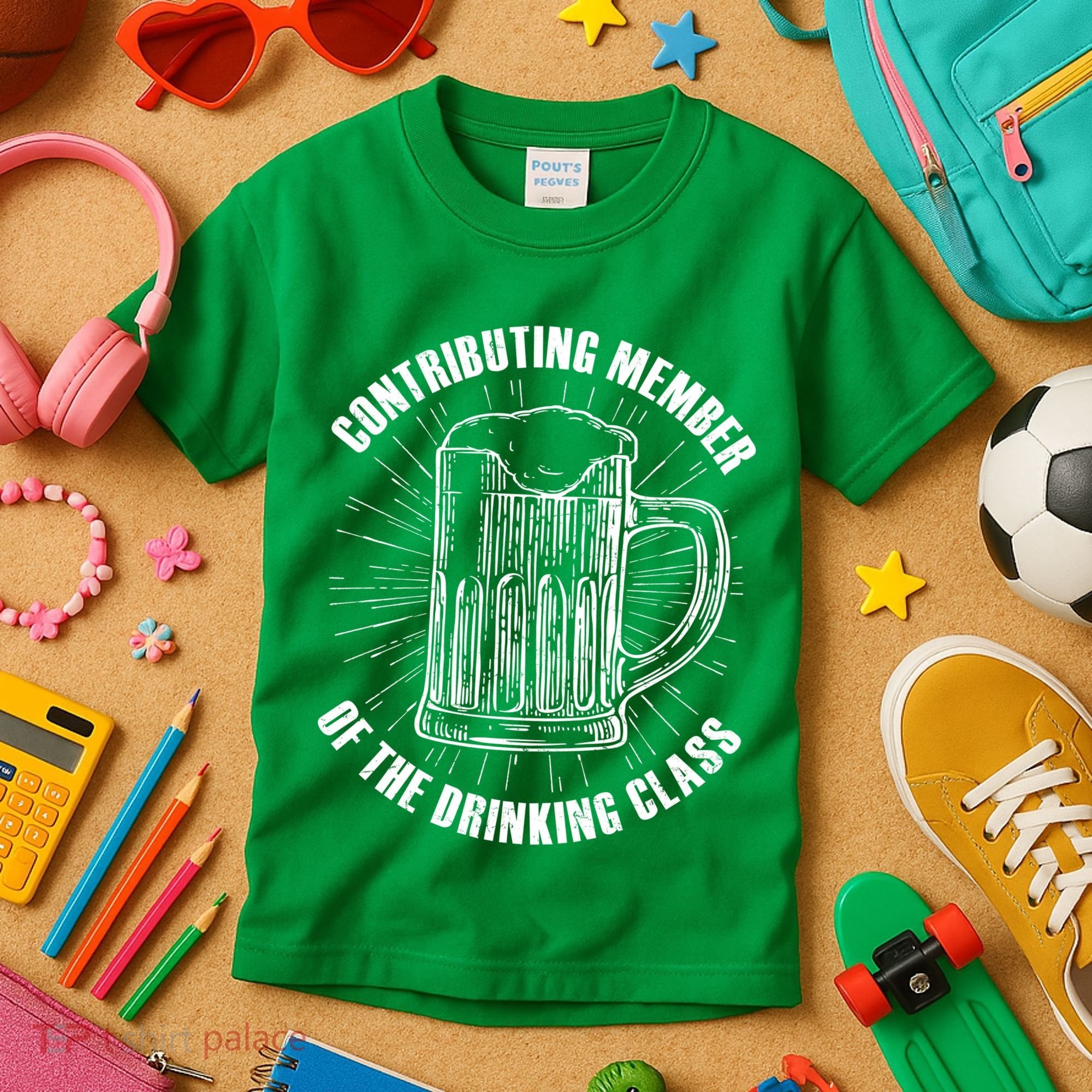 Contributing Member Of The Drinking Class Kids T-Shirt