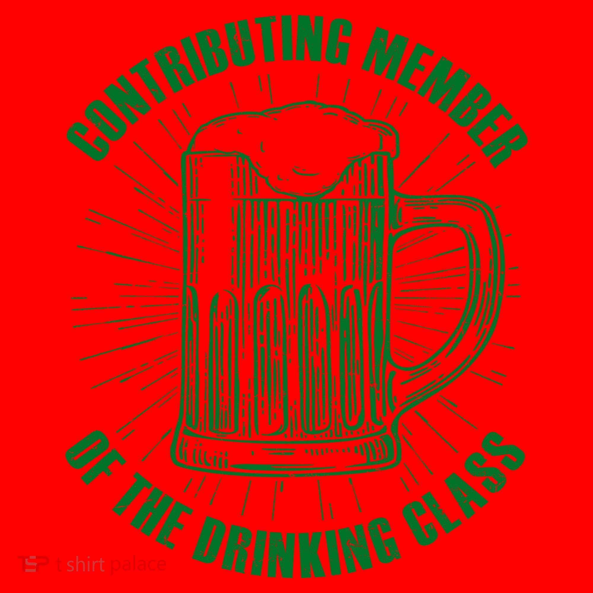 Contributing Member Of The Drinking Class Santa Hat