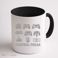 Control Freak Gamer Controllers Coffee Mug thumb 1