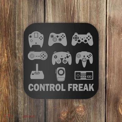 Control Freak Gamer Controllers Coaster