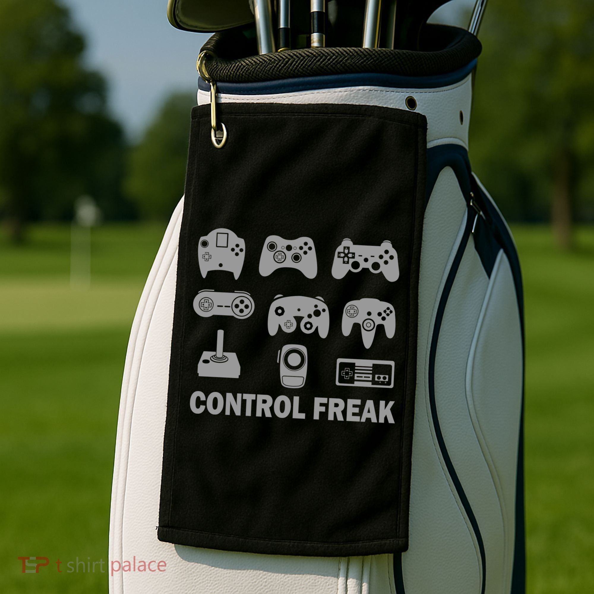 Control Freak Gamer Controllers Golf Towel