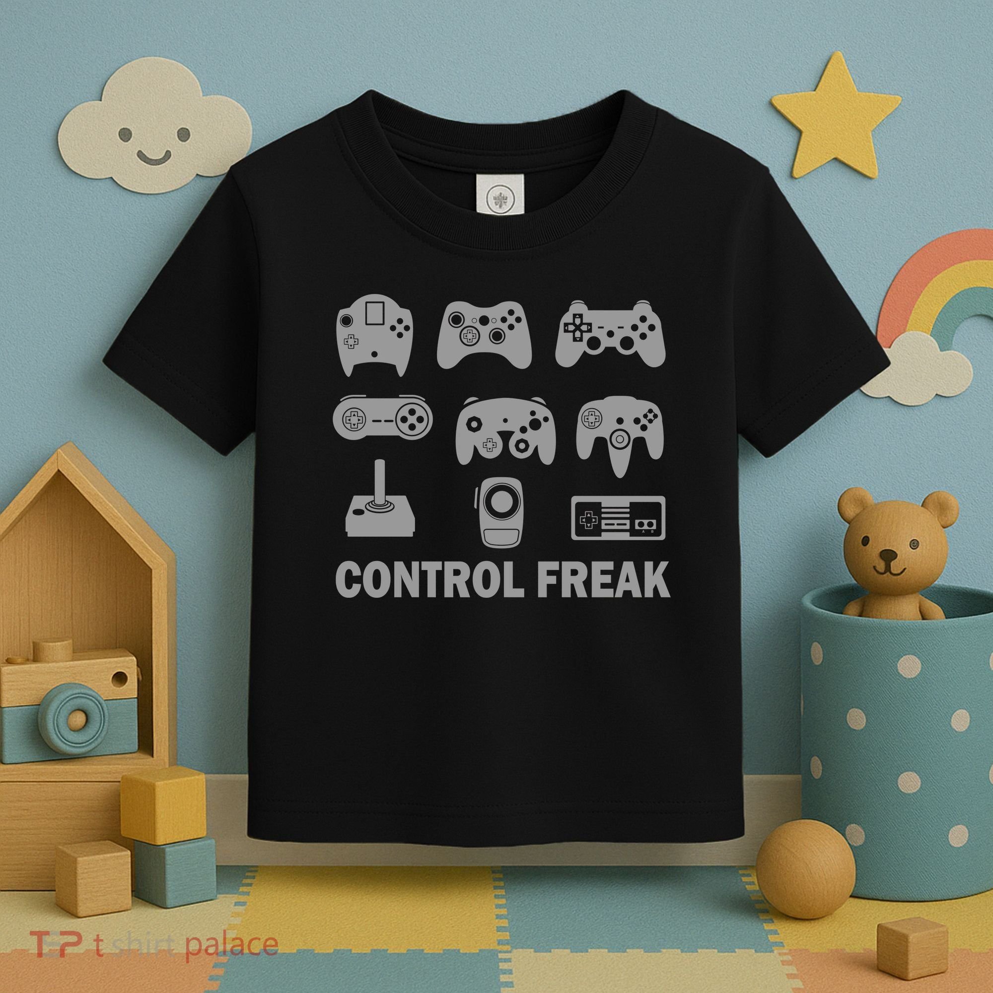 Control Freak Gamer Controllers Toddler T-Shirt