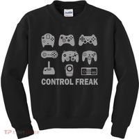 Control Freak Gamer Controllers Kids Sweatshirt thumb 0