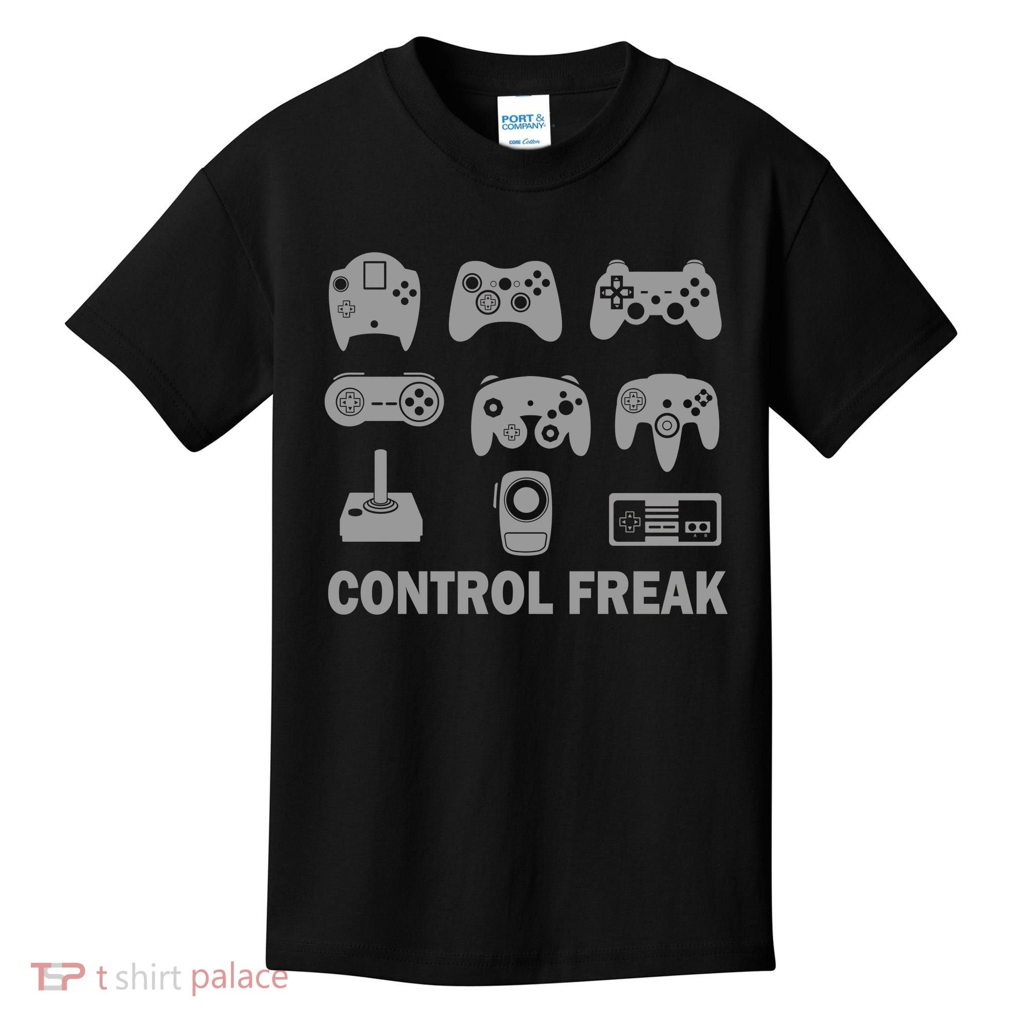 Control Freak Gamer Controllers Kids T-Shirt