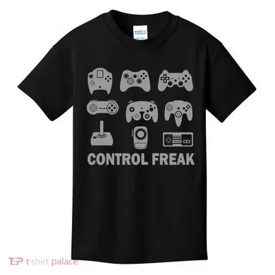 Control Freak Gamer Controllers Kids T-Shirt