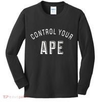 Control Your Ape Kids Long Sleeve Shirt thumb 0