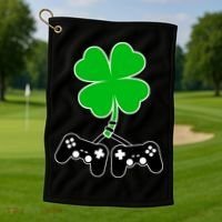 Controller Irish Cover St Patricks Day Golf Towel thumb 1