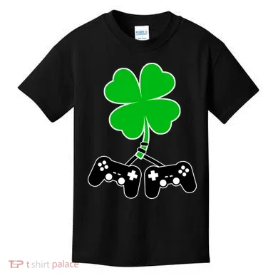 Controller Irish Cover St Patricks Day Kids T-Shirt
