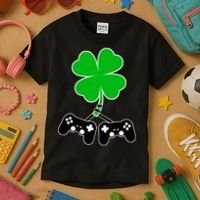 Controller Irish Cover St Patricks Day Kids T-Shirt thumb 3