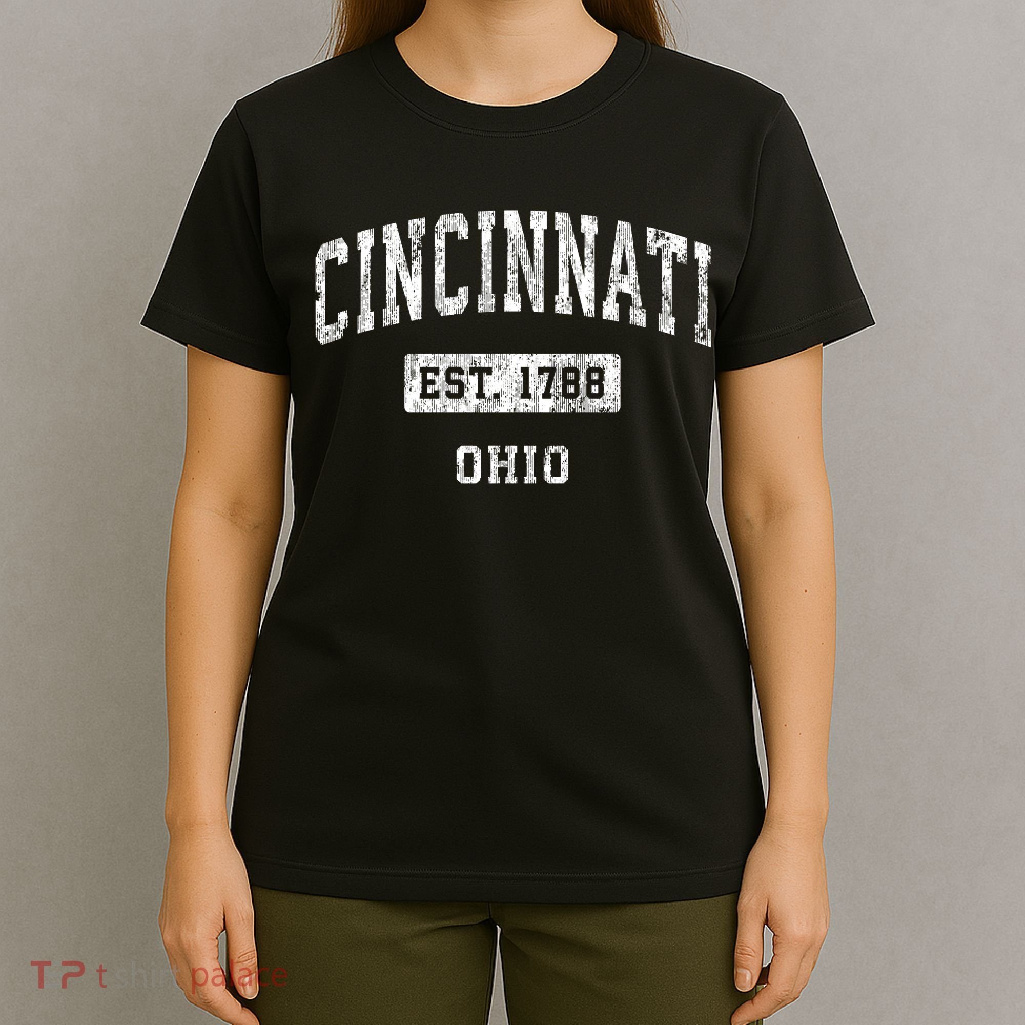 Cincinnati Ohio Oh Vintage Established Sports T-Shirt