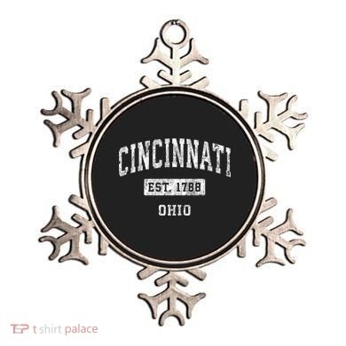 Cincinnati Ohio Oh Vintage Established Sports Ornament