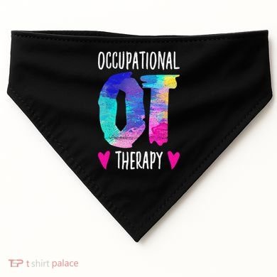 Colorful OTA Occupational Therapy Occupational Therapist USA-Made Doggie Bandana