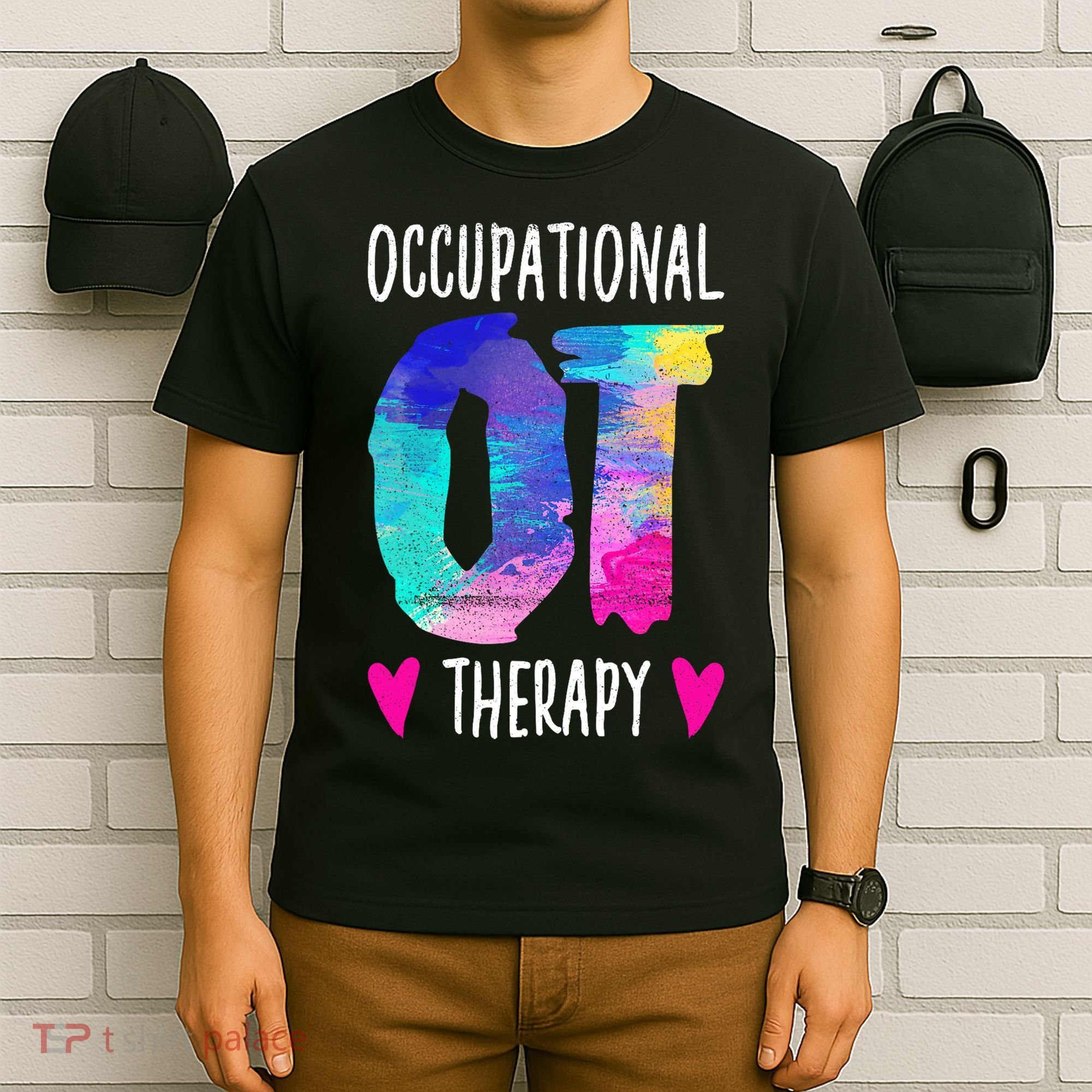 Colorful OTA Occupational Therapy Occupational Therapist T-Shirt